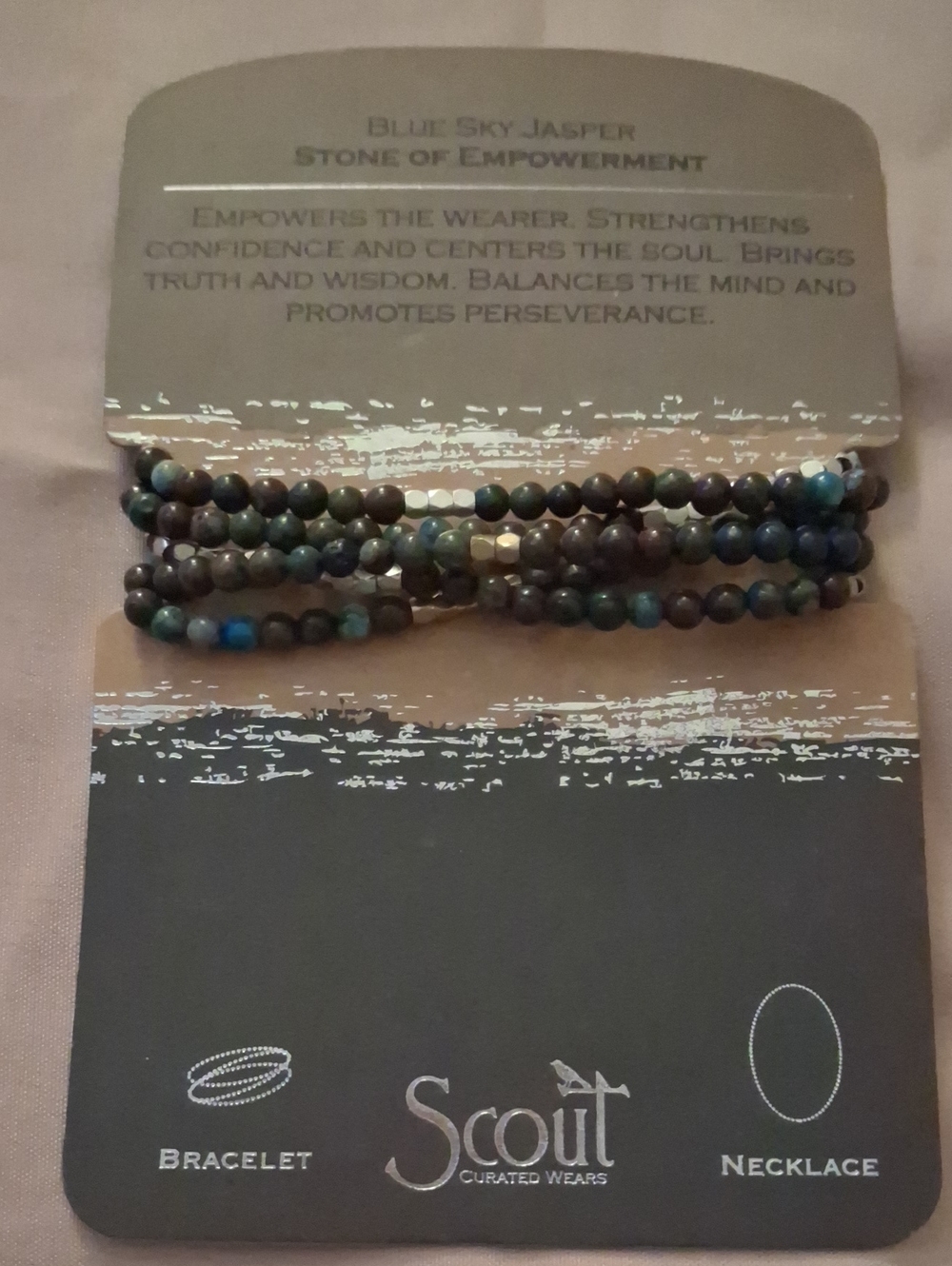 Scout Blue and Green Multi-Strand Jasper Wrap Bracelet